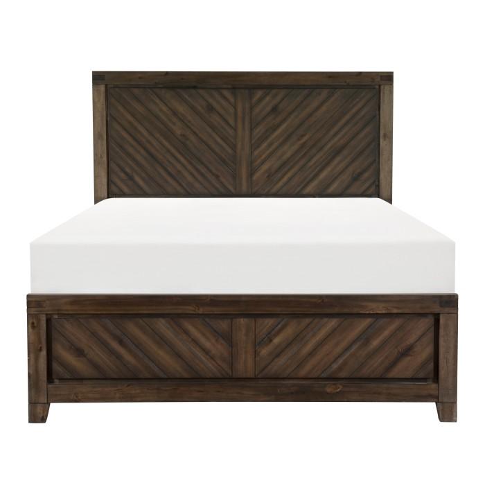 Parnell Queen Panel Bed in Rustic Cherry 1648-1