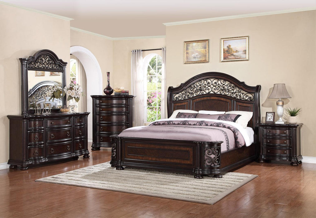 McFerran Home Furnishing Allison Dresser in Dark Brown