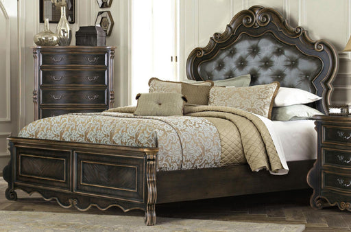 McFerran Home Furnishing B524 Eastern King Panel Bed in Brown image