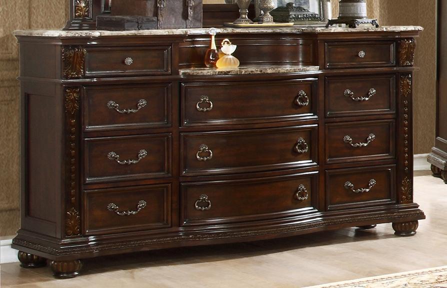 McFerran Home Furnishing B9505 Dresser in Brown Cherry