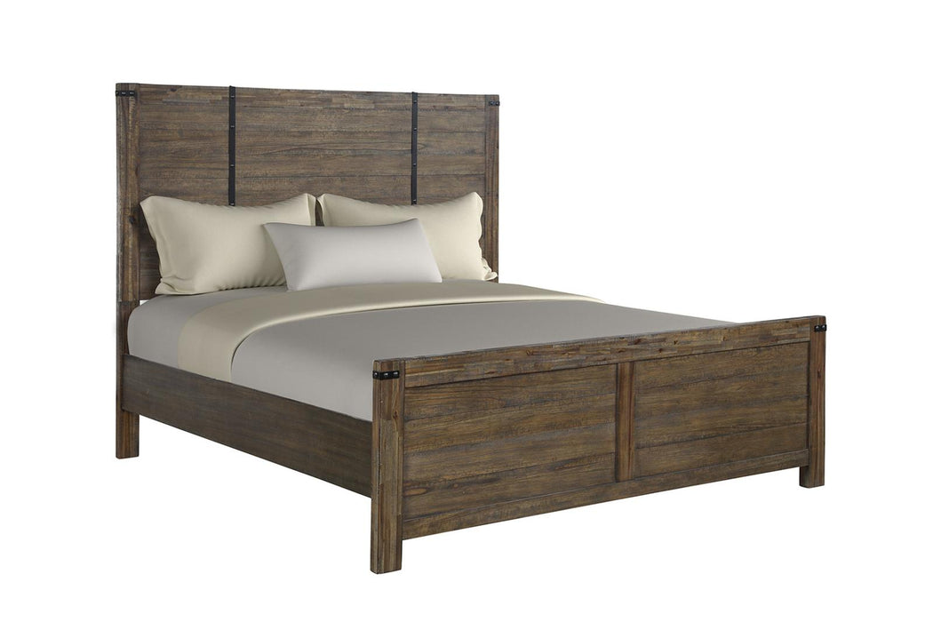 New Classic Furniture Galleon King Bed in Weathered Walnut