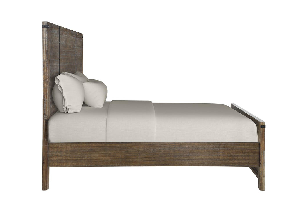 New Classic Furniture Galleon King Bed in Weathered Walnut