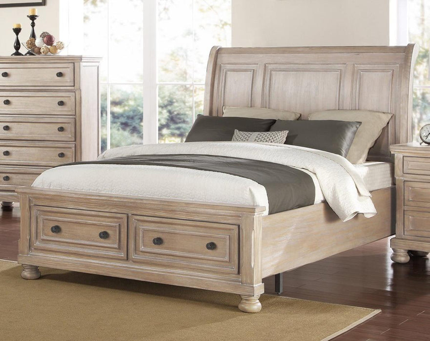 New Classic Furniture Allegra Queen Storage Bed in Pewter image