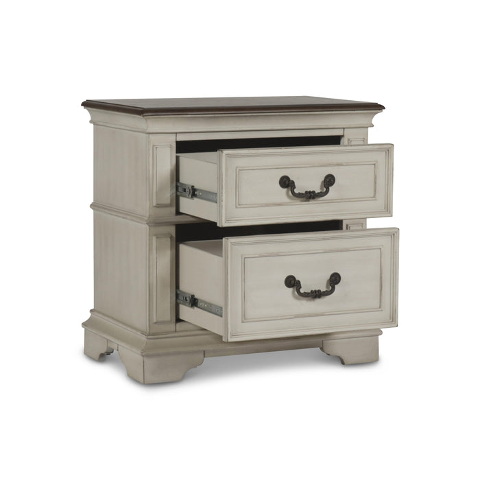 ANASTASIA NIGHTSTAND - ANT. WHITE