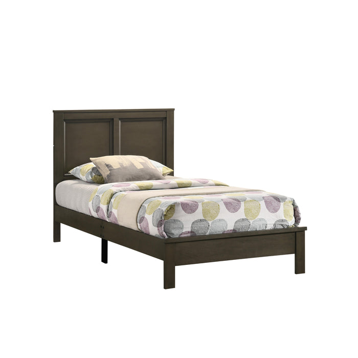 ARIES 3/3 T PANEL BED-HB/FB/RAILS-GRAY
