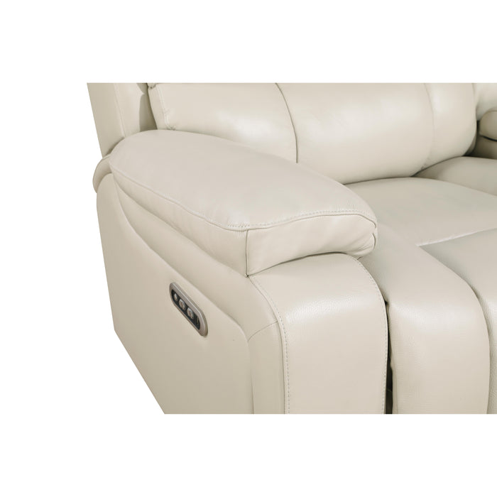 CICERO GLIDER RECLINER W/ PWR FR & HR-CREAM