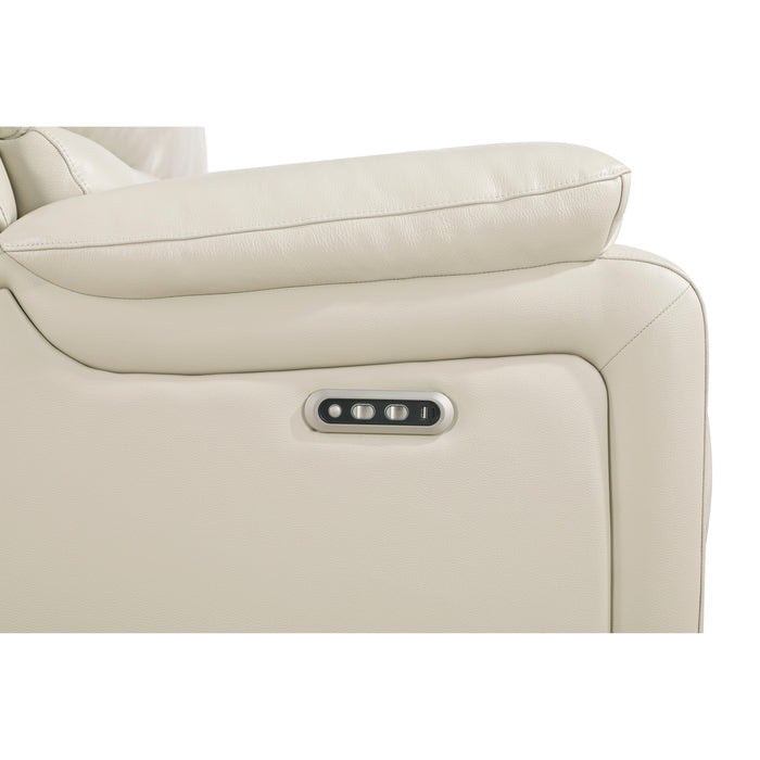 CICERO GLIDER RECLINER W/ PWR FR & HR-CREAM