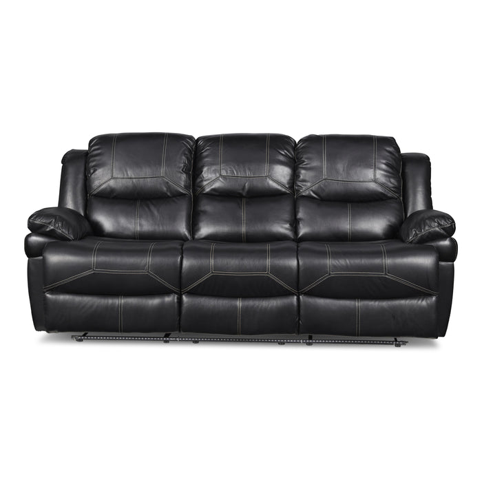 FLYNN SOFA W/BASE LIGHTING-BLACK