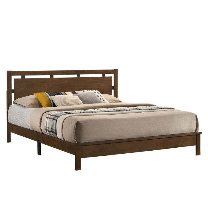 GEMINI 6/6 EK PANEL BED-HB/FB/RAILS-NATURAL