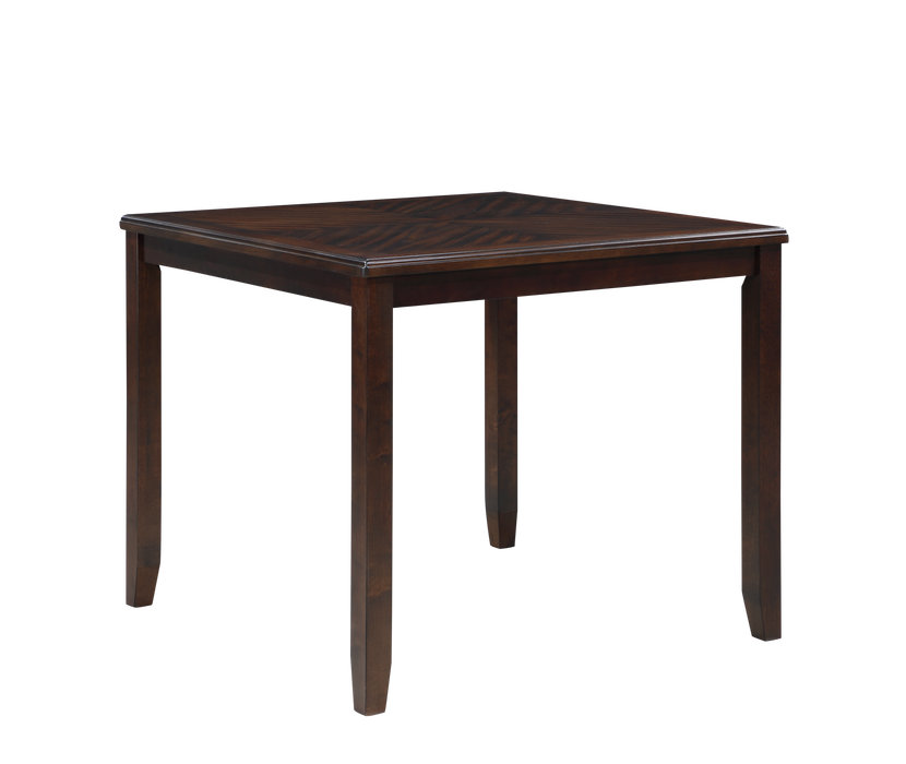 GIA 5PC 42" SQUARE COUNTER TABLE & 4 CHAIRS-CHERRY - Esencia Home Furniture (Fontana, CA)