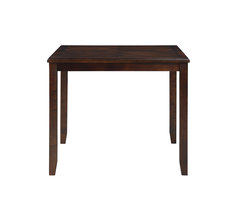 GIA 5PC 42" SQUARE COUNTER TABLE & 4 CHAIRS-CHERRY - Esencia Home Furniture (Fontana, CA)