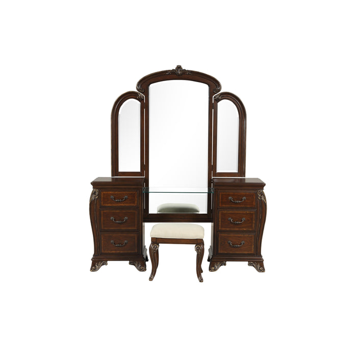 MONTECITO VANITY MIRROR - CHERRY - Esencia Home Furniture (Fontana, CA)