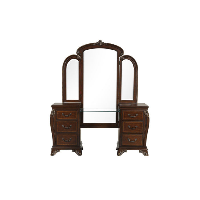 MONTECITO VANITY MIRROR - CHERRY - Esencia Home Furniture (Fontana, CA)