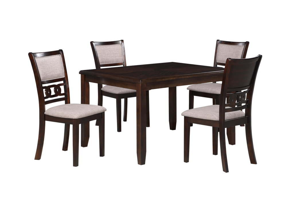 GIA 5PC 48" RECT. DINING TABLE & 4 CHAIRS-CHERRY