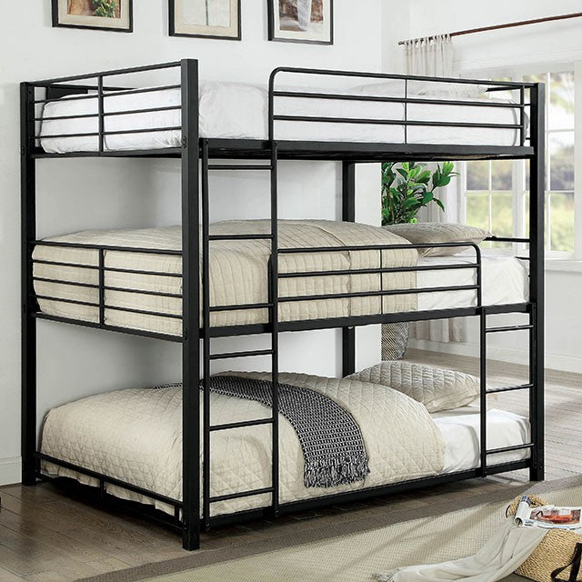 Olga I Antique Black Full/Full Bunk Bed