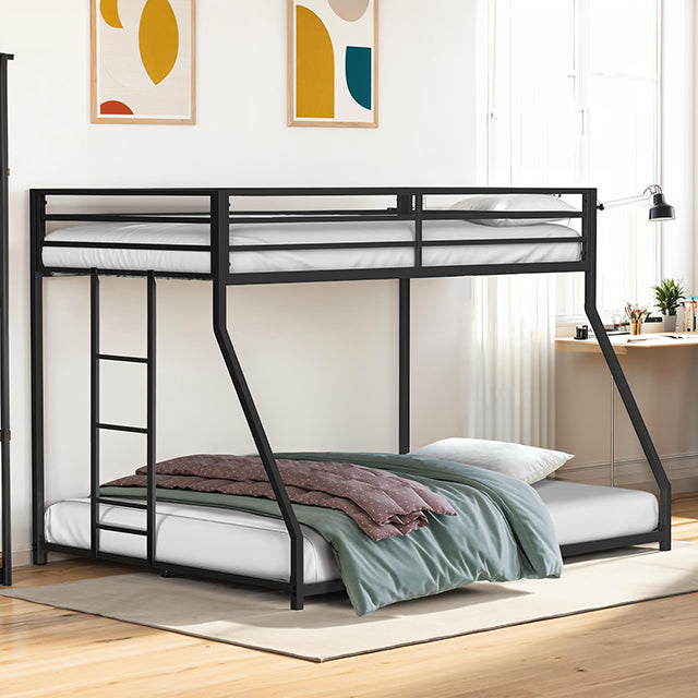 Rothwell Metal Bunk Bed Twin/ Full - Esencia Home Furniture (Fontana, CA)