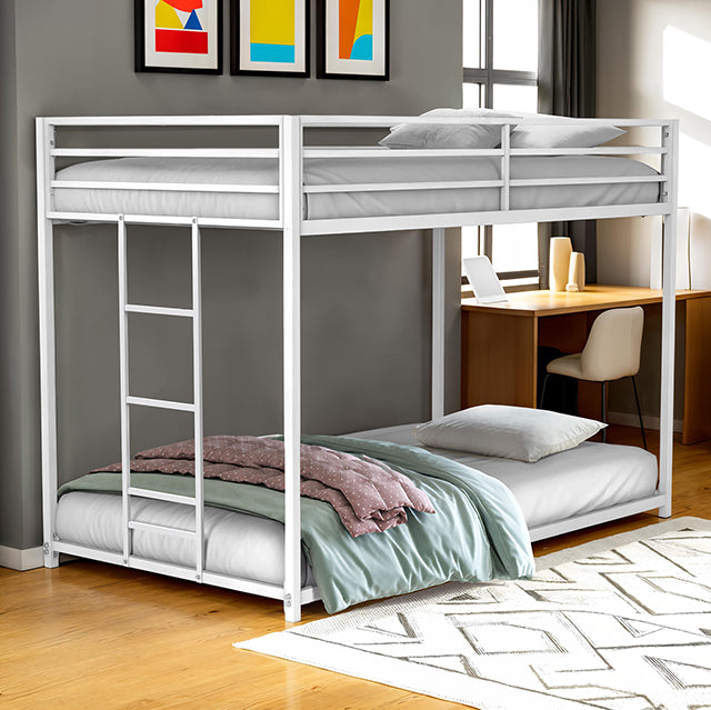 Rothwell Metal Bunk Bed Twin/ Full - Esencia Home Furniture (Fontana, CA)