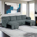 Denholme U-Sectional w/ Pull Out - Esencia Home Furniture (Fontana, CA)