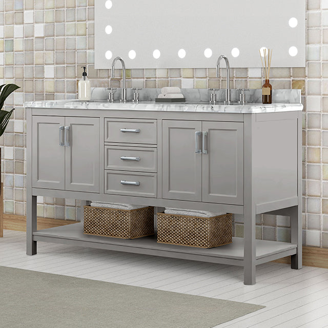 Reston Vanity with Top/ Sink - Esencia Home Furniture (Fontana, CA)