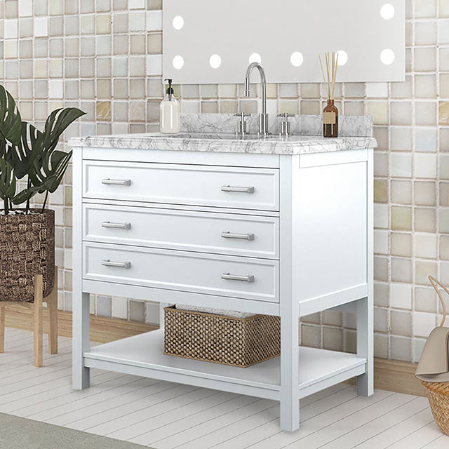 Reston Vanity with Top/ Sink - Esencia Home Furniture (Fontana, CA)