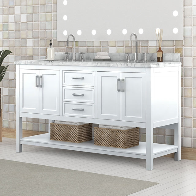 Reston Vanity with Top/ Sink - Esencia Home Furniture (Fontana, CA)