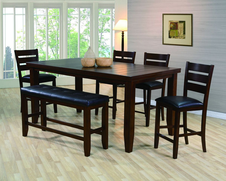 Crown Mark Bardstown Counter Height Table in Espresso